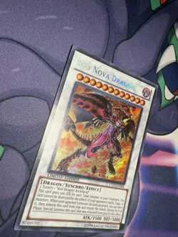 Red Nova Dragon CT07-EN005 Secret Rare Limited Edition Yugioh MP - Image 3