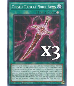 3X Cursed Copycat Noble Arms DOOD-EN082 C Doom of Dimensions NM 1st Ed Yugioh - Image 1