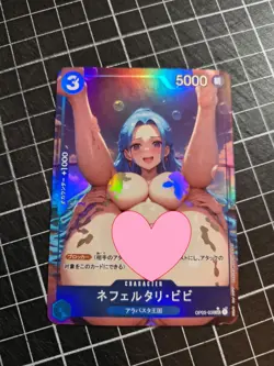 Nefertari One Piece Custom Bikini Rare Sexy TCG Waifu Card GYAT Big OPPAI - Image 1