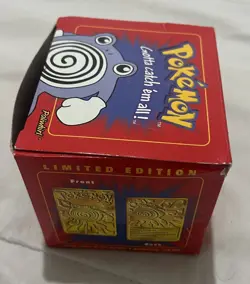 Pokemon POLIWHIRL 23K Gold Plated Trading Card 1999 Burger King Promo SEALED - Image 2