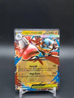 Mega Lucario ex 077/132 Mega Evolution NM Pokemon Card - Image 1