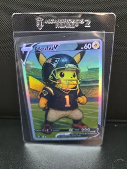 CUSTOMmade madeTOorder full art holo pokemon card PTL693 Pikachu Patriots - Image 1