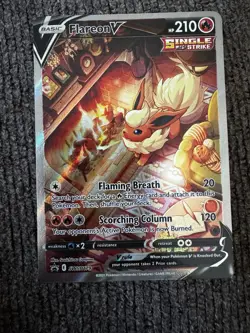 Flareon v SWSH179 Sword & Shield Promo Holo Card NM Condition - Image 1