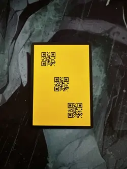 Lorcana Set 9 Fabled Yellow QR Discard Card - Image 1