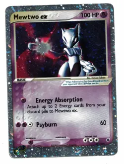Pokemon Card: Mewtwo EX HOLO 101/109 EX Ruby & Sapphire Set ULTRA Rare! GD - Image 1
