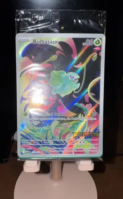 Pokemon Card Bulbasaur 133/132 Mega Evolution Stamped Promo Sealed - Image 1