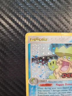 2005 Pokemon Card TCG Ludicolo 19/107 Reverse Holo Rare STAMPED (DAMAGED) - Image 4