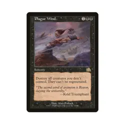 Plague Wind MTG Prophecy Rare LP Lightly Played Single Card - Image 1