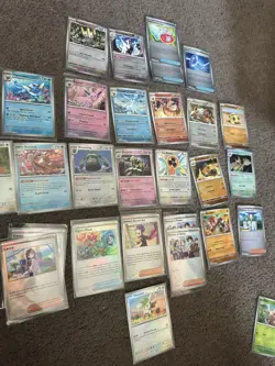 Pokemon Prismatic Evolutions Lot. Pokeballs Masterballs and Trainer Cards - Image 1