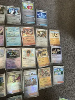 Pokemon Prismatic Evolutions Lot. Pokeballs Masterballs and Trainer Cards - Image 5