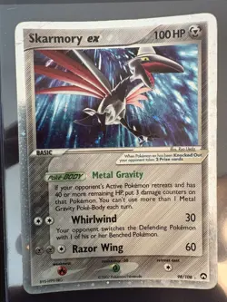 Skarmory ex 98/108 Power Keepers Holo Rare Pokemon Card - Image 1