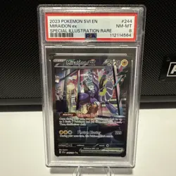 Pokemon TCG Miraidon EX Scarlet & Violet Holo Card 244/198 NM Condition PSA 8 - Image 1