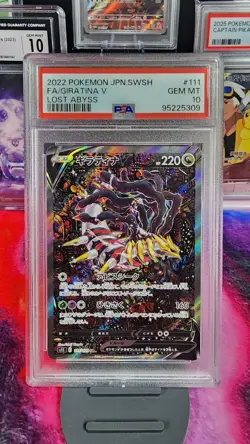 PSA 10 GEM MINT Giratina V 111/100 SR Alt Art Lost Abyss Japanese Pokemon Card - Image 1