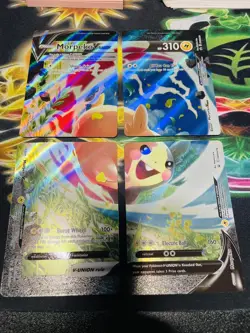 Pokemon Morpeko V-Union SWHS215/216/217/218 Holo Black Star Promo 4 Card Set LP - Image 1