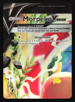 Pokemon Morpeko V-Union SWHS215/216/217/218 Holo Black Star Promo 4 Card Set LP - Image 4