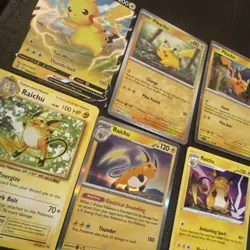 Pikachu & Raichu Pokemon TCG 6 Card Lot - Holos, Rare - LP - Image 2