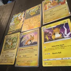 Pikachu & Raichu Pokemon TCG 6 Card Lot - Holos, Rare - LP - Image 3