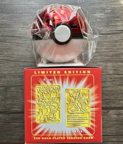 SEALED Burger King Mewtwo Red Pokemon 23K Plated Trading Card Pokeball - Image 2
