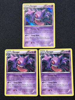 Pokemon Gengar TCG Holo Rare Card 35/83 Generations LP Set Of 3 - Image 1