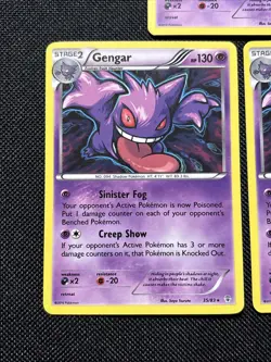 Pokemon Gengar TCG Holo Rare Card 35/83 Generations LP Set Of 3 - Image 3