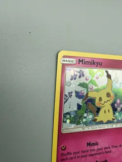 Mimikyu Promo SM163 Team Up Blister Pokemon Card Sun & Moon Holo Nice! Swirl - Image 4