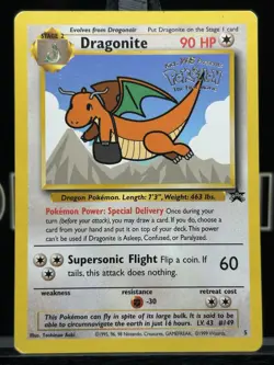 Dragonite 5 Black Star Promo Pokemon Card VLP - Image 3
