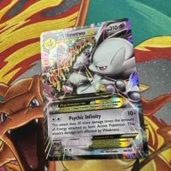 Pokemon Mega-Mewtwo-EX TCG Holo Card Breakthrough 64/162 - Image 3