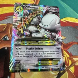 Pokemon Mega-Mewtwo-EX TCG Holo Card Breakthrough 64/162 - Image 4