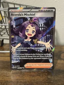 Acerola’s Mischief 165/132 Ultra Rare Full Art Pokemon Card Mega Evolution - Image 2