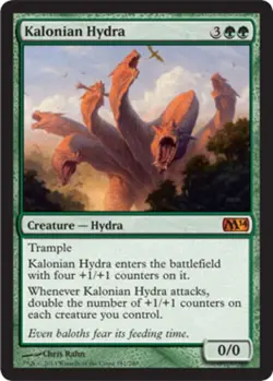 1 x Kalonian Hydra - Magic 2014 - Light Play - MTG - Image 1