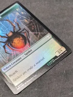 Food \ Spider Token FOIL - MTG Magic the Gathering Spiderman - Crimped - Image 4