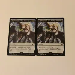 2x Sephiroth, One-Winged Angel Robot Warrior Tokens Reg. Final Fantasy MTG - Image 1