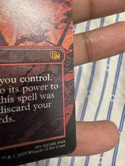 Nibelheim Aflame (Borderless) [FINAL FANTASY] Magic MTG #339 - Image 2