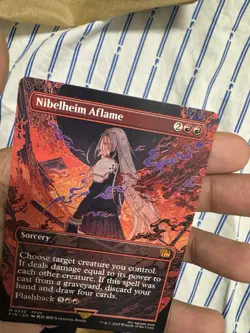 Nibelheim Aflame (Borderless) [FINAL FANTASY] Magic MTG #339 - Image 4