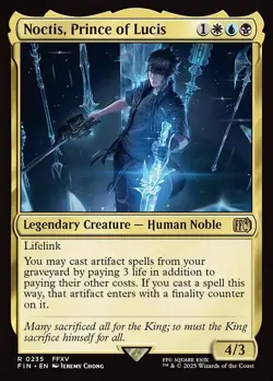 Noctis, Prince of Lucis Foil - Final Fantasy MTG-NM - Image 1