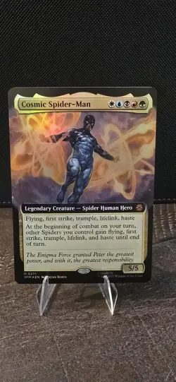 MTG SPM Cosmic Spider-Man 0271 Extended Art FOIL Marvel's Spider-Man NM - Image 1