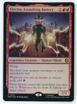 Electro, Assaulting Battery FOIL #0076 MTG Marvel's Spider-Man - Image 1