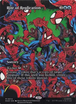 Rite of Replication (Borderless) Spider-Man Mythic Regular #14 NM MTG - Image 1