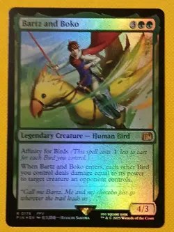 MTG Final Fantasy Foil Rare #0175 Bartz And Boko - Image 1