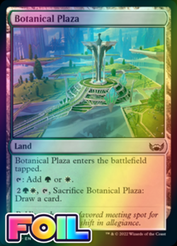 x1 Botanical Plaza SNC MTG 247/281 FOIL COMMON M/NM 1x - Image 1