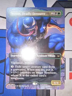 MTG - SPE - Venom, Deadly Devourer (Borderless) #0022 - Near Mint Non Foil - Image 1