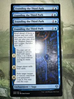 MtG 4x Founding the Third Path Dominaria United - Image 1