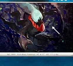 Pokemon TCG ~ Darkrai Cosmos Holo RARE 🌀BIG SWIRL🌀 [Obsidian Flames 136/197] - Image 2