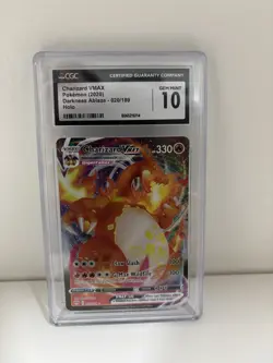 Pokemon 2020 Charizard VMAX Darkness Ablaze CGC 10- - Image 1