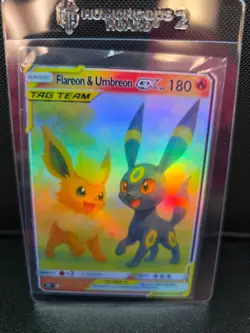 CUSTOMmade madeTOorder full art holo pokemon card PTL679 Flareon & Umbreon - Image 1