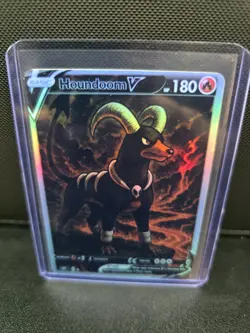 CUSTOMmade madeTOorder full art holo pokemon card PTL665 Houndoom - Image 1