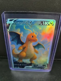 CUSTOMmade madeTOorder full art holo pokemon card PTL667 Dragonite - Image 1
