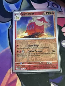 Pokemon TCG Paldean Fates Camerupt 12/91 Reverse Holo - Same Day Shipping! - Image 1