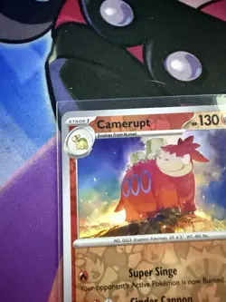 Pokemon TCG Paldean Fates Camerupt 12/91 Reverse Holo - Same Day Shipping! - Image 3