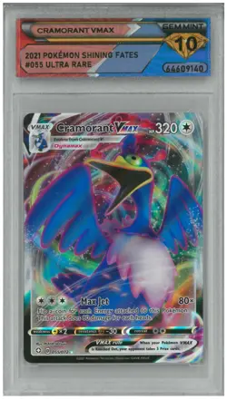 2021 Pokemon Shining Fates CRAMORANT VMAX #055/072 Ultra Rare 💎 DSG 10 Gem Mint - Image 1